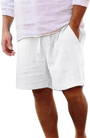 Mens Lightweight Shorts Mens Fashion Shorts Drawstring Casual Shorts Elastic Waistband Shorts Loose Fit Shorts