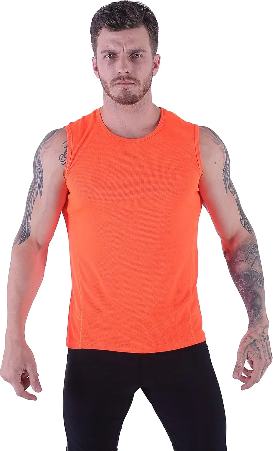 Men’s Lightweight Tank Top Undershirt Quick Dry Athletic Sleeveless Shirts S-4XL