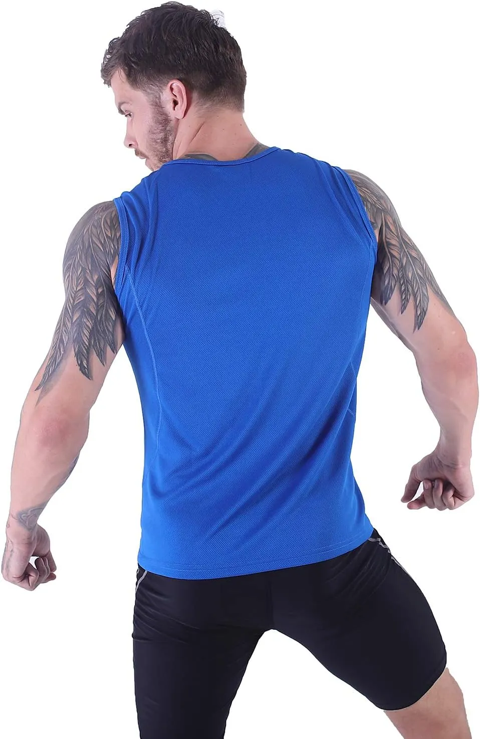 Men’s Lightweight Tank Top Undershirt Quick Dry Athletic Sleeveless Shirts S-4XL