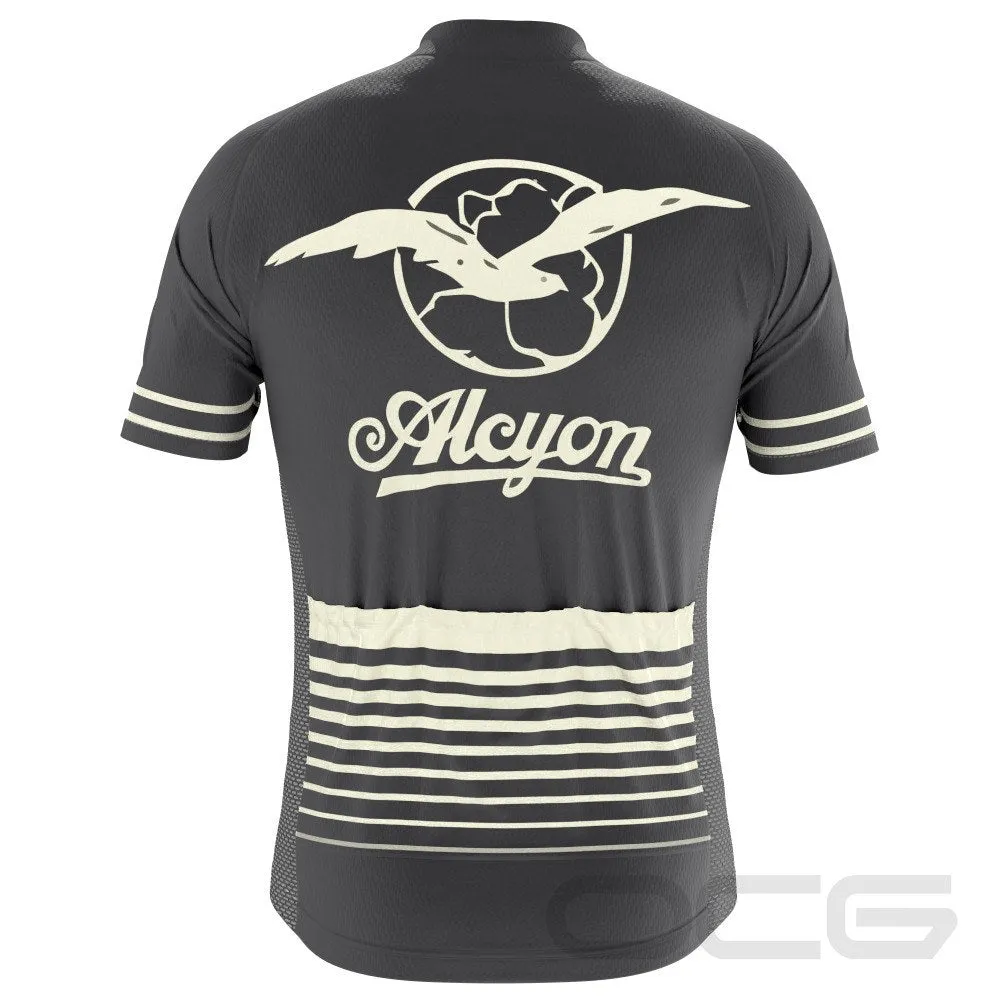 Men's Retro Paris-Roubaix Alcyon Classic Short Sleeve Cycling Jersey