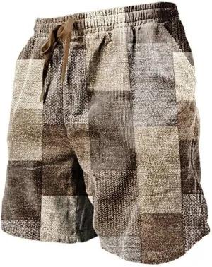 Men's Shorts Casual Men's Sports Shorts Beach Shorts Casual Cotton Linen Shorts Chino Shorts Men Khaki Men Black