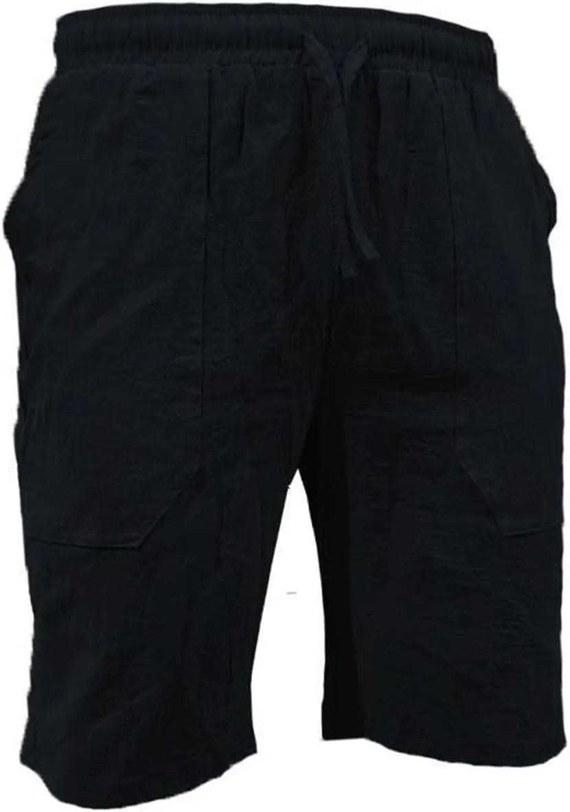 Men's Shorts Casual Men's Sports Shorts Beach Shorts Casual Cotton Linen Shorts Chino Shorts Men Khaki Men Black