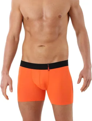 Men's Slim fit Boxer Briefs - Breathable Soft Microfiber Orange