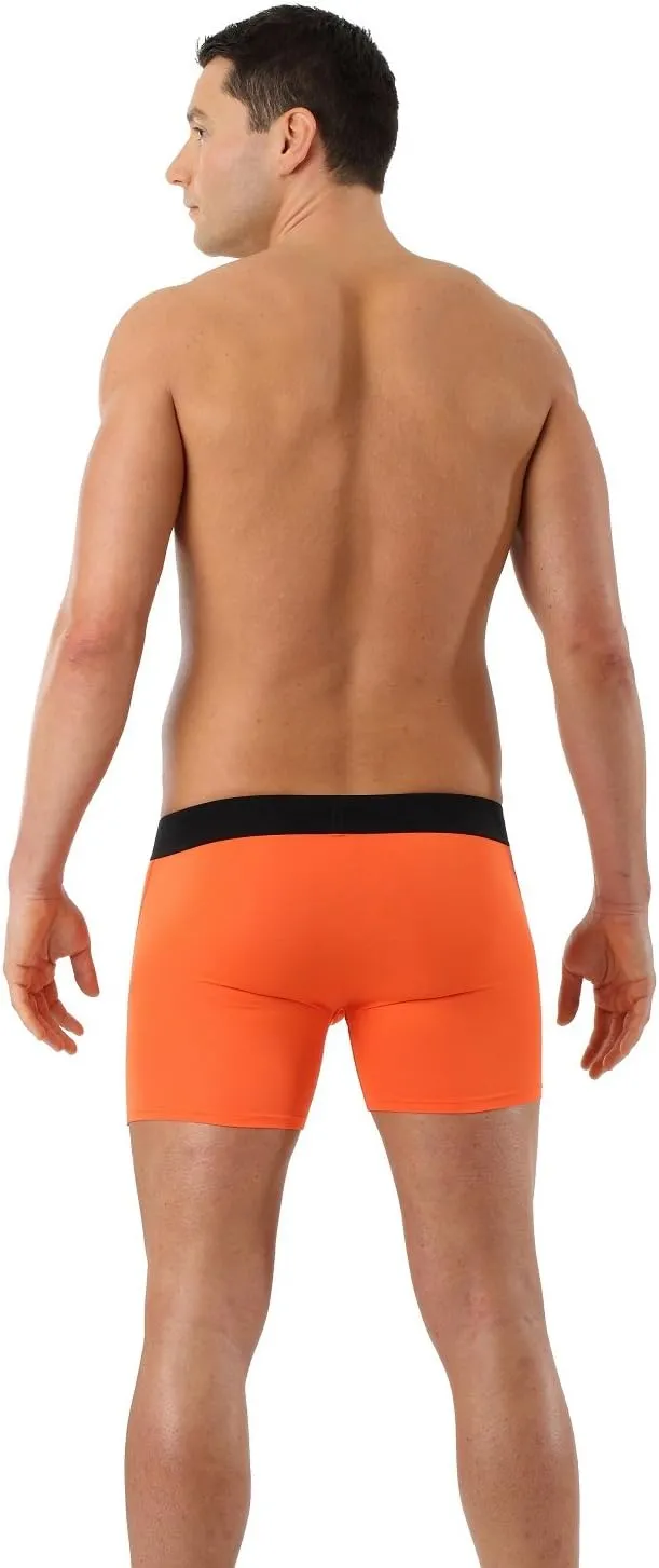 Men's Slim fit Boxer Briefs - Breathable Soft Microfiber Orange