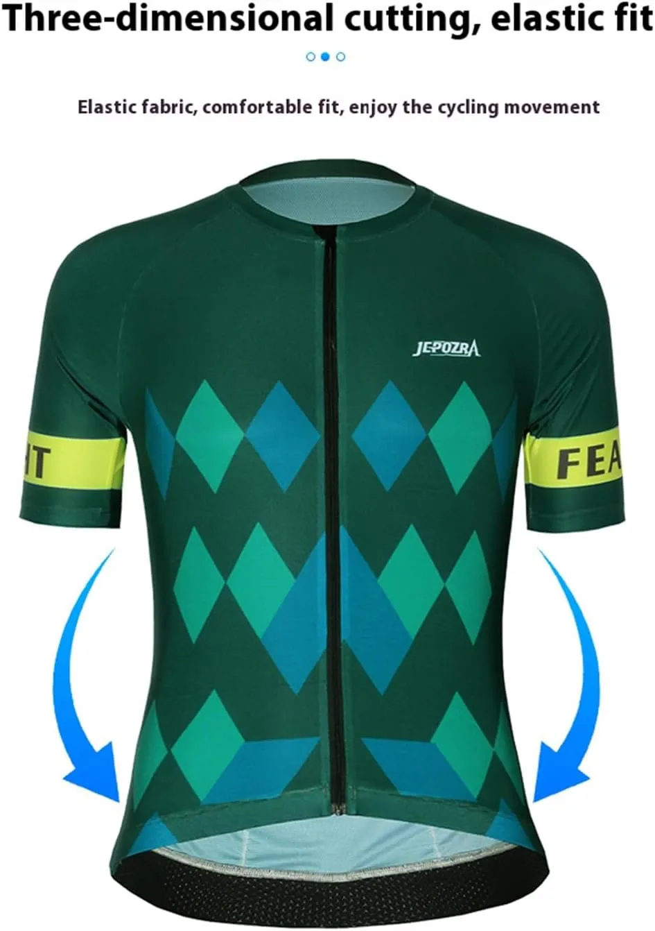 Men's Summer Cycling Jerseys Short Sleeves Quick Dry Biking Shirt Mountain Bike Racing Suit Cycling Jacket Shirt Tops