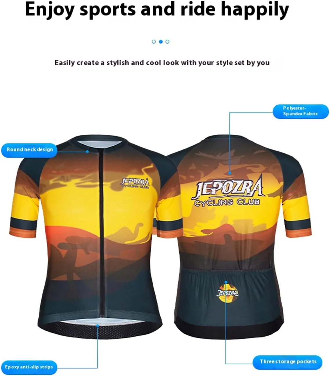 Men's Summer Cycling Jerseys Short Sleeves Quick Dry Biking Shirt Mountain Bike Racing Suit Cycling Jacket Shirt Tops