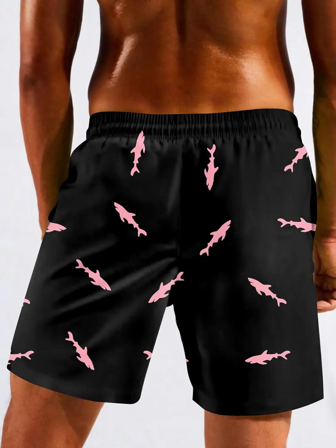Men's Swim Trunk with Compression Liner Quick Dry Board Shorts