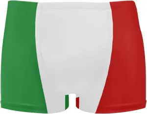 Mens Swimming Boxer Briefs American Flag Quick Dry Athletic Swimsuit