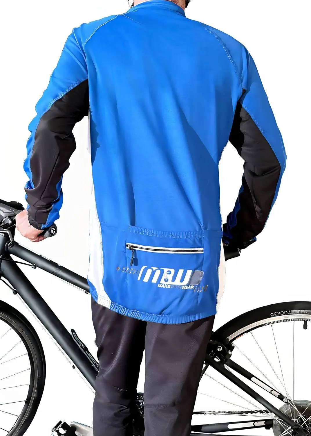 Men's TopCool Reflective Zipper Long Sleeved Spring Fall Winter Biking Cycling Jersey