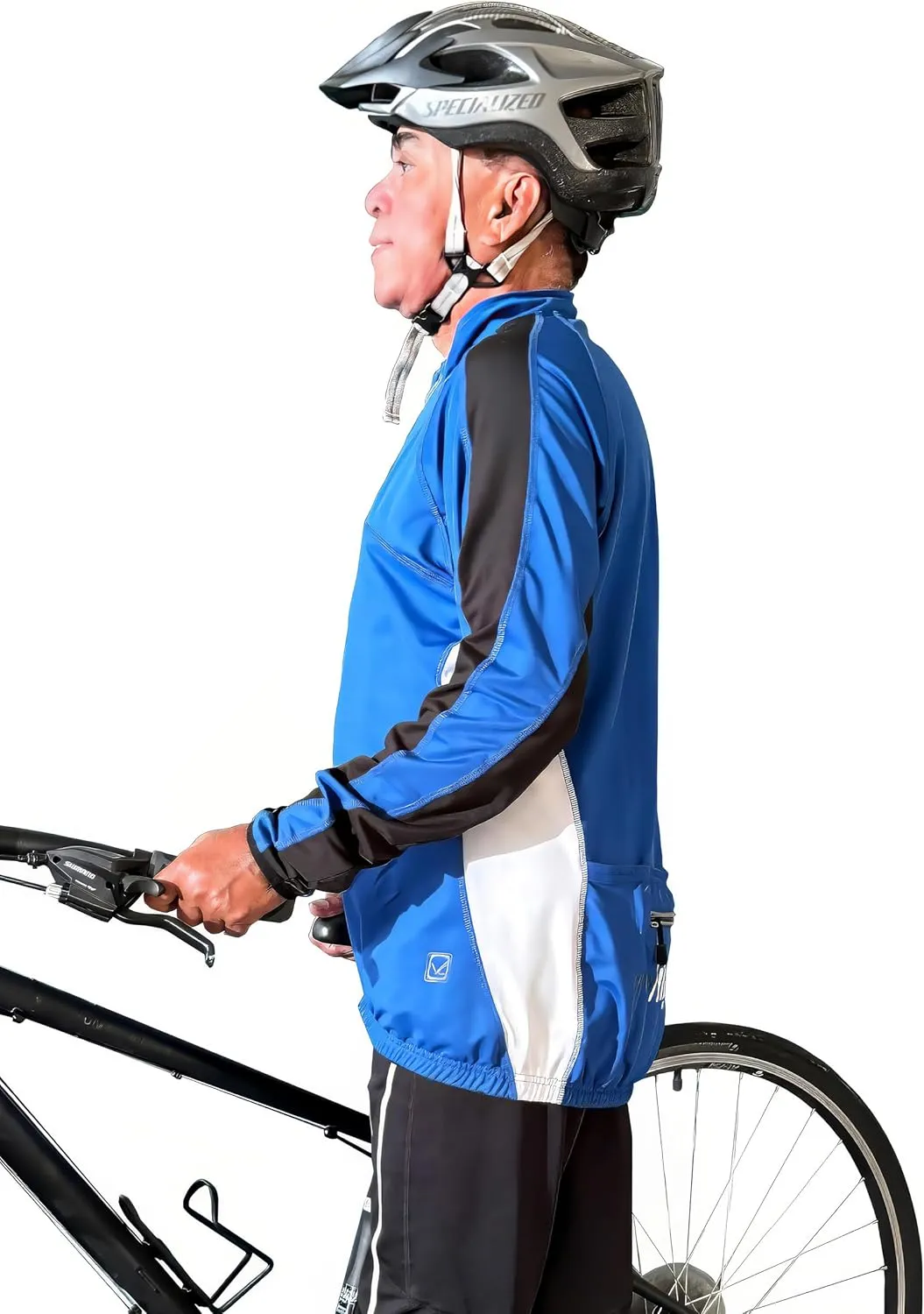 Men's TopCool Reflective Zipper Long Sleeved Spring Fall Winter Biking Cycling Jersey