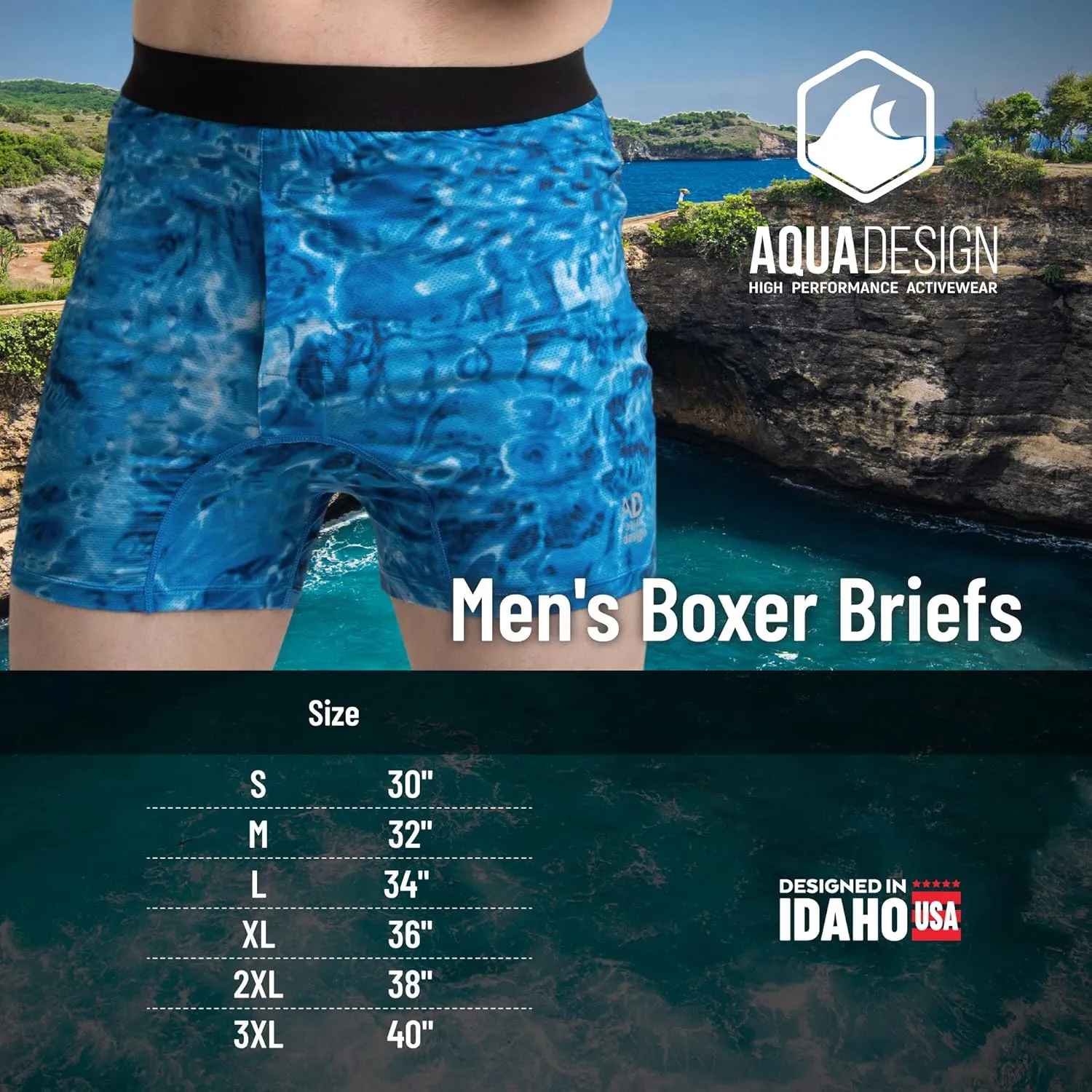 Mens Underwear Boxer Briefs Breathable Quick Dry Travel Shorts