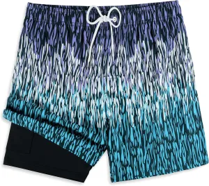 MILANKERR 5.5" Mens Swim Trunks with Compression Liner Quick Dry