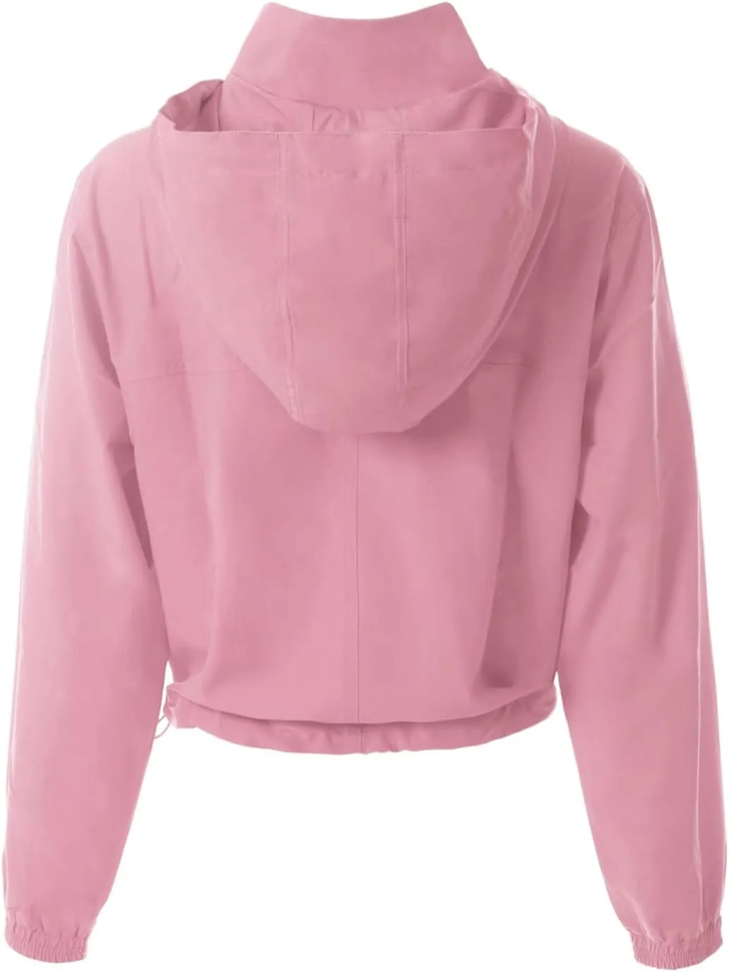 MixMatchy Women's Lightweight Y2K Cropped Jackets Yoga Quick Dry Windbreaker Zipper Jackets Workout Running Hoodie Jackets