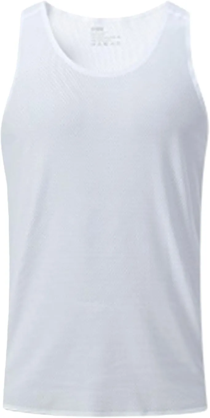 Miyaomn Men's Quick Dry Workout Tank Top Gym Muscle Tee Fitness Bodybuilding Sleeveless T Shirts Athletic Running Sportswear