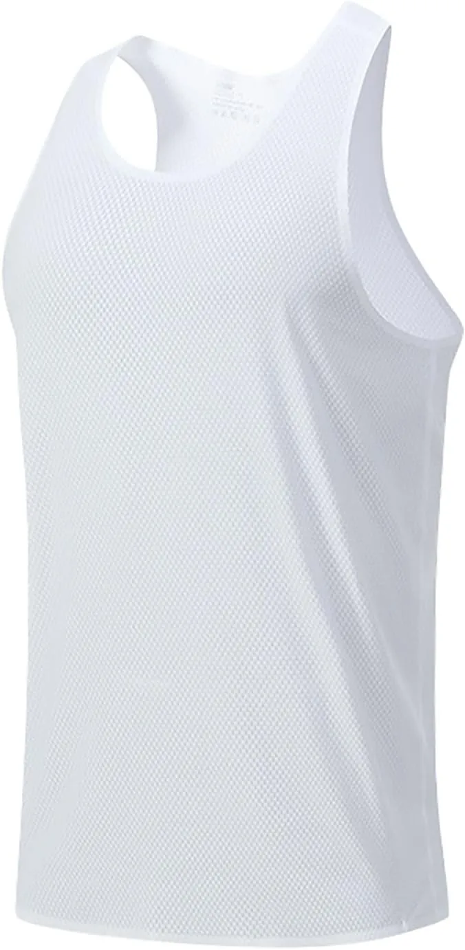 Miyaomn Men's Quick Dry Workout Tank Top Gym Muscle Tee Fitness Bodybuilding Sleeveless T Shirts Athletic Running Sportswear