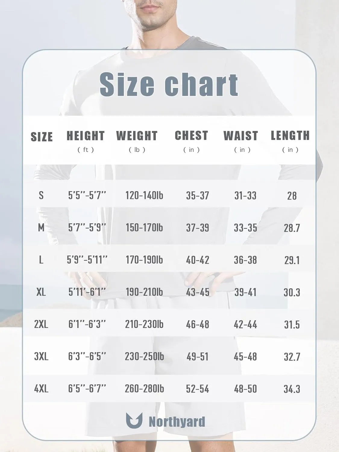 NORTHYARD Men’s Long Sleeve Quick Dry Shirts Workout Gym Athletic Running Sun Shirts Tops