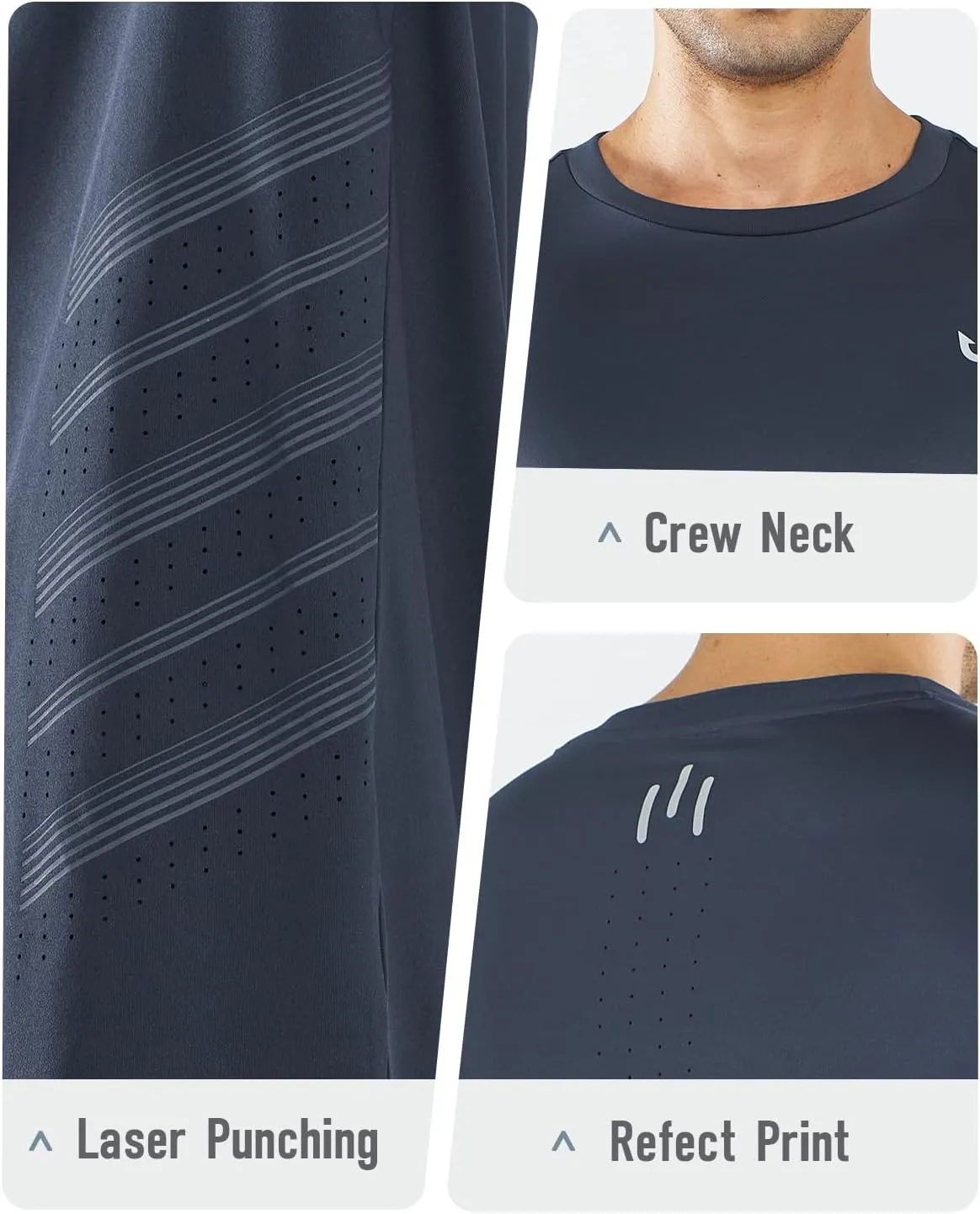 NORTHYARD Men’s Long Sleeve Quick Dry Shirts Workout Gym Athletic Running Sun Shirts Tops