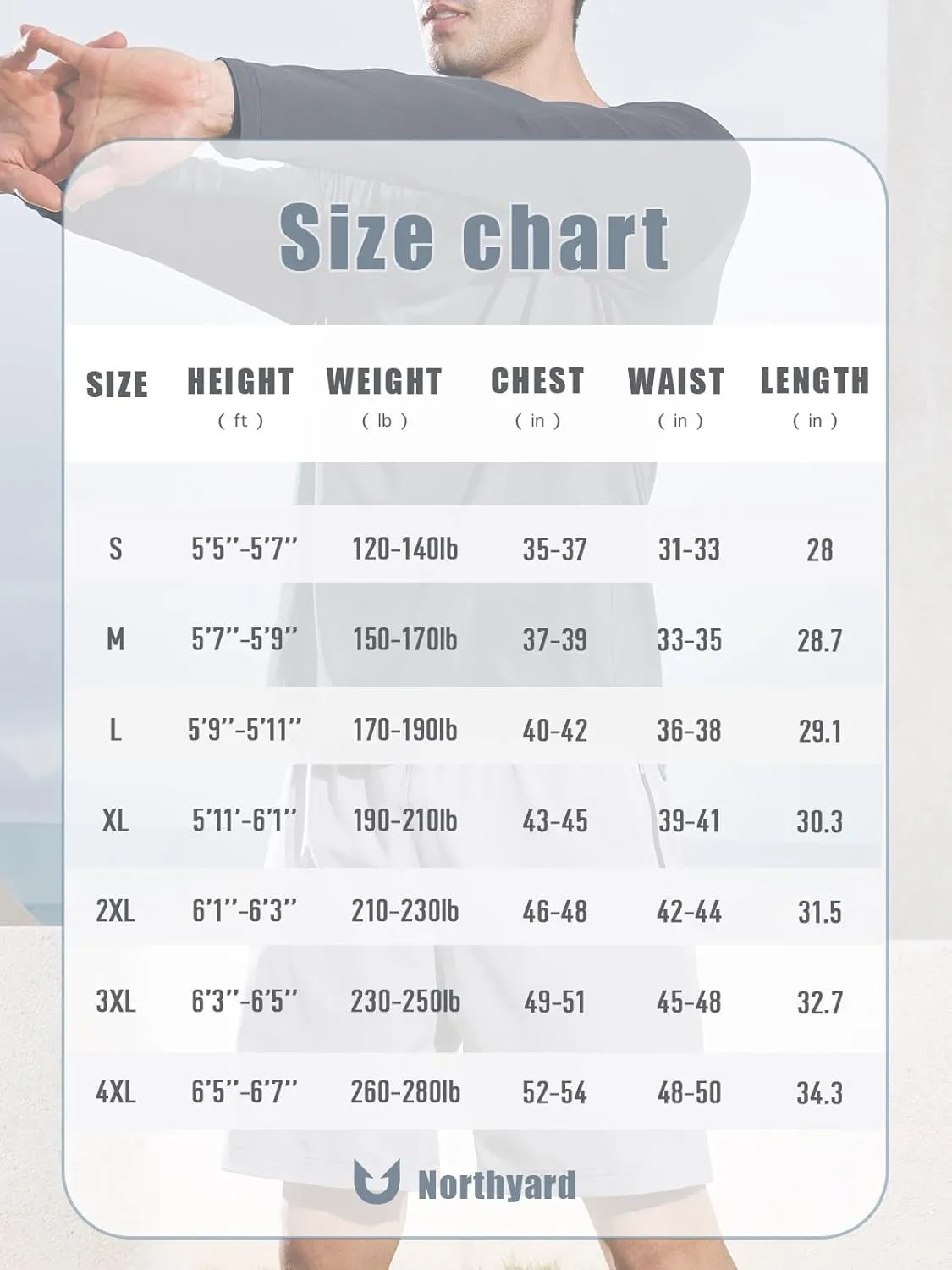 NORTHYARD Men’s Long Sleeve Quick Dry Shirts Workout Gym Athletic Running Sun Shirts Tops