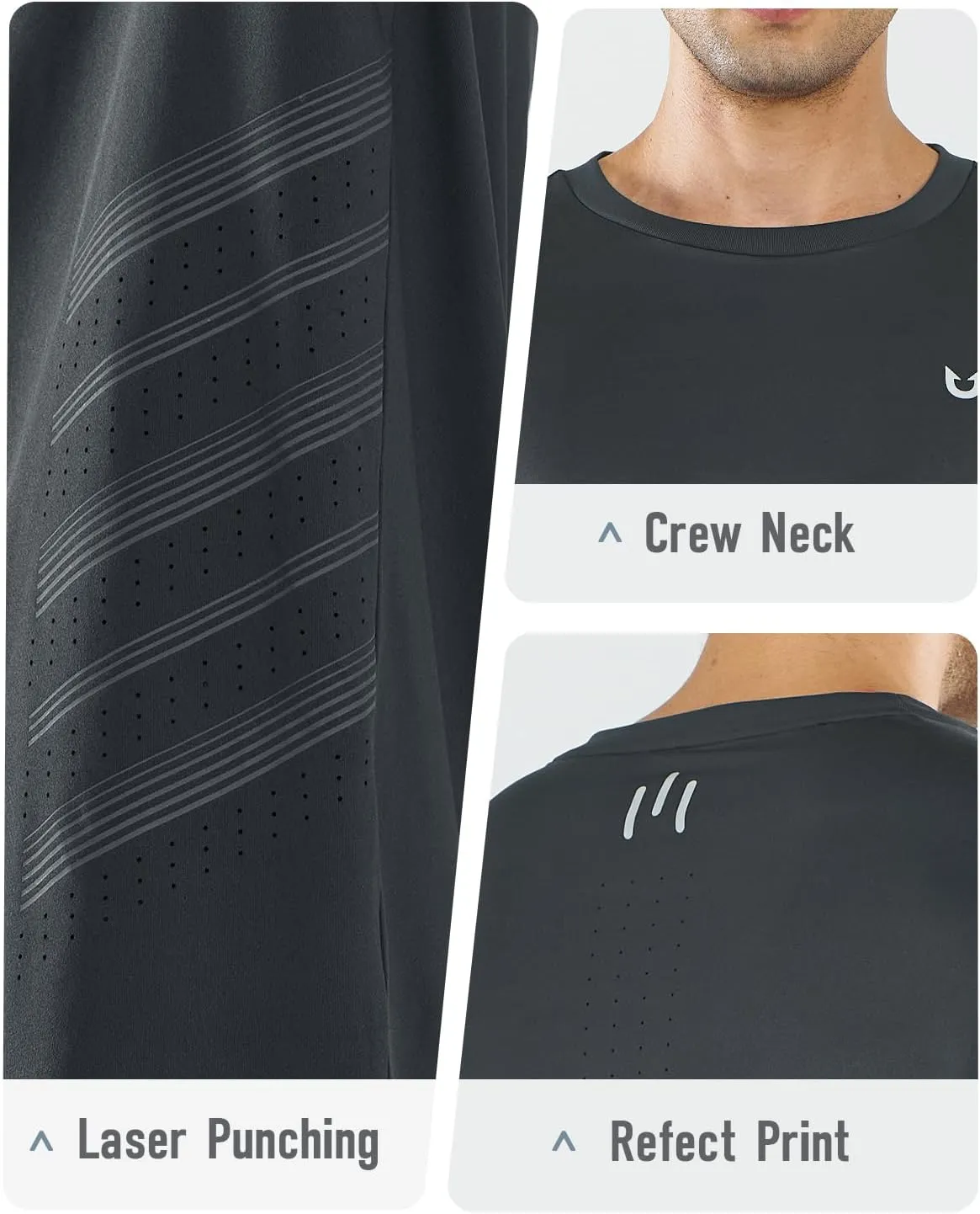 NORTHYARD Men’s Long Sleeve Quick Dry Shirts Workout Gym Athletic Running Sun Shirts Tops