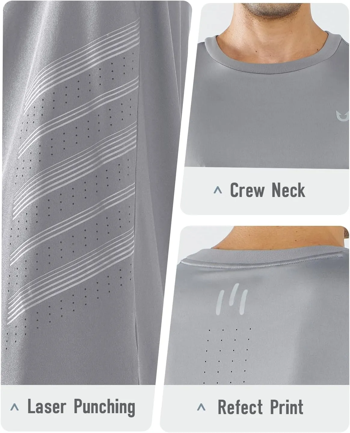 NORTHYARD Men’s Long Sleeve Quick Dry Shirts Workout Gym Athletic Running Sun Shirts Tops