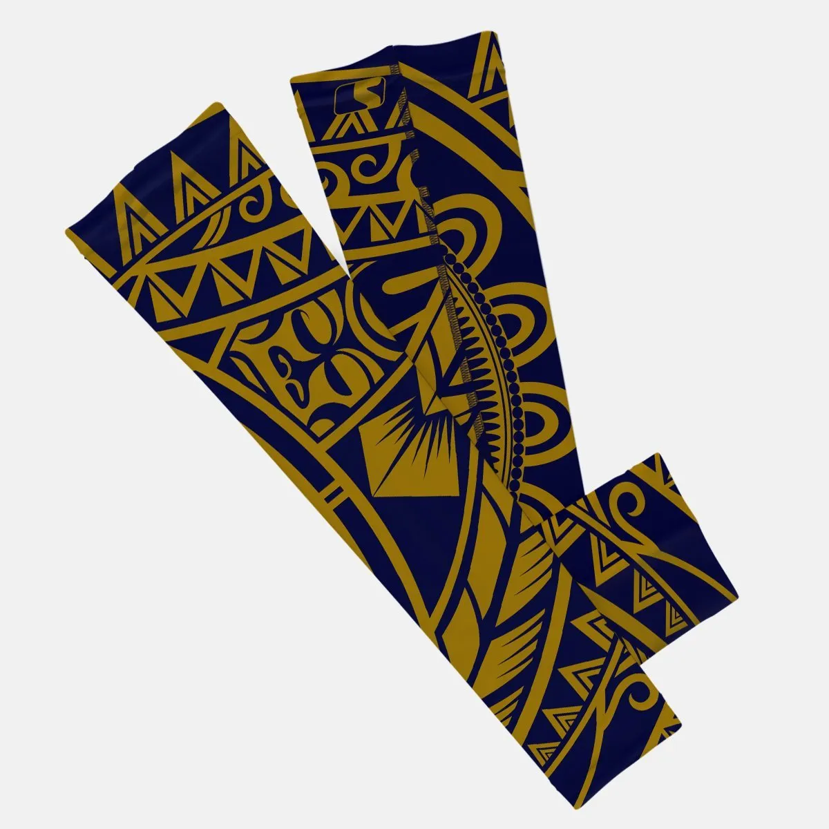 Oceanic Warrior Gold Navy Kids Arm Sleeve