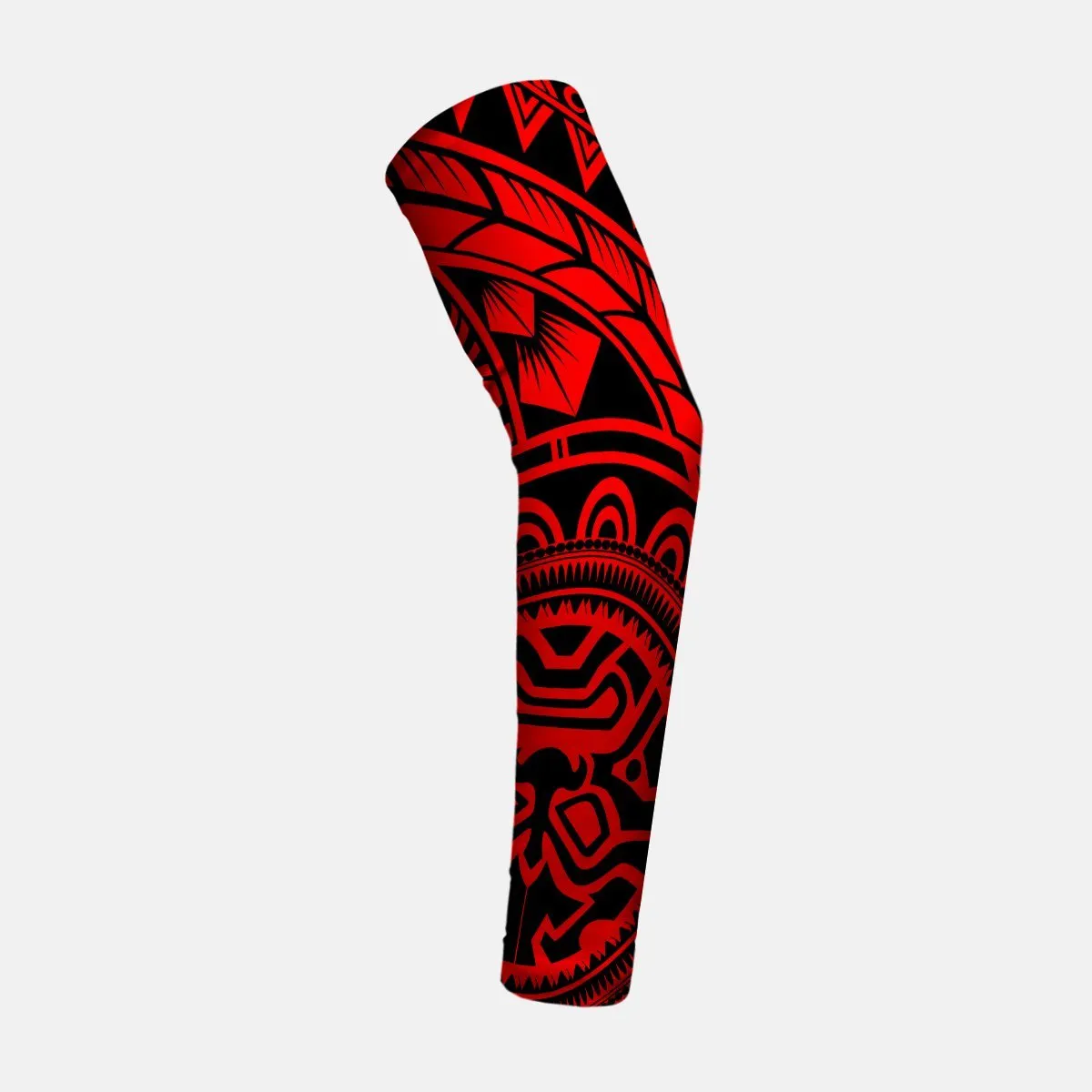 Oceanic Warrior Red Black Kids Arm Sleeve