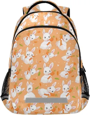 panksolu Lovely Rabbit Bunny Backpacks Lightweight Laptop Backpack School Book Bag Travel Hiking Daypack for boys girl Kids