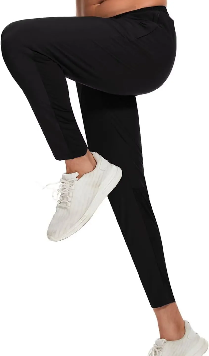 Pdbokew Men's Tapered Jogger Pants Lightweight Breathable Quick-Dry Pants