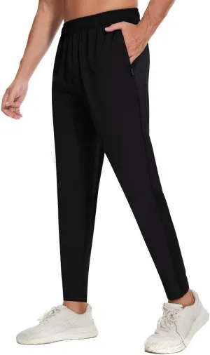 Pdbokew Men's Tapered Jogger Pants Lightweight Breathable Quick-Dry Pants