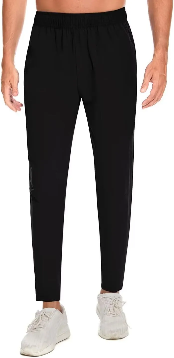 Pdbokew Men's Tapered Jogger Pants Lightweight Breathable Quick-Dry Pants