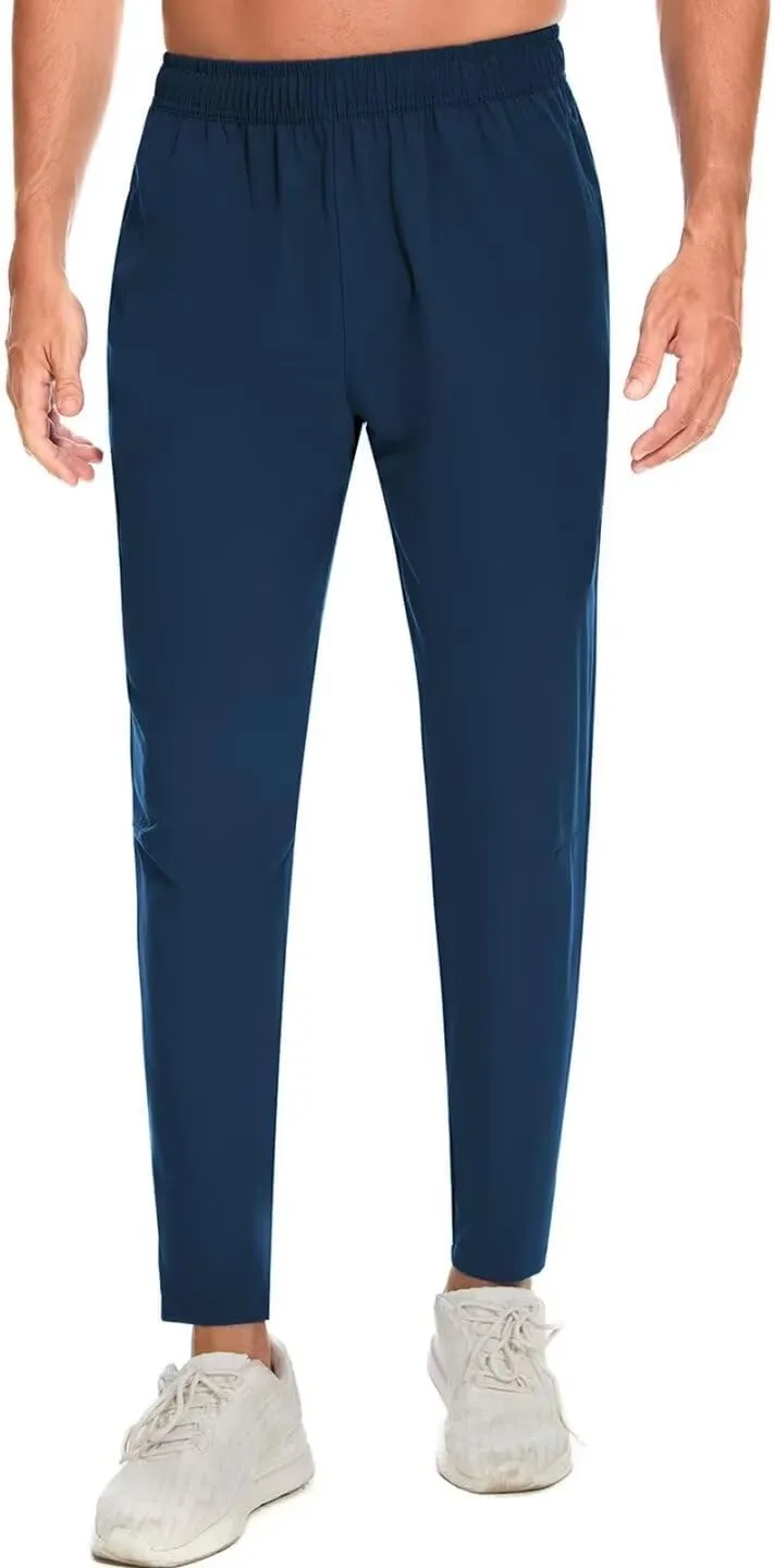 Pdbokew Men's Tapered Jogger Pants Lightweight Breathable Quick-Dry Pants