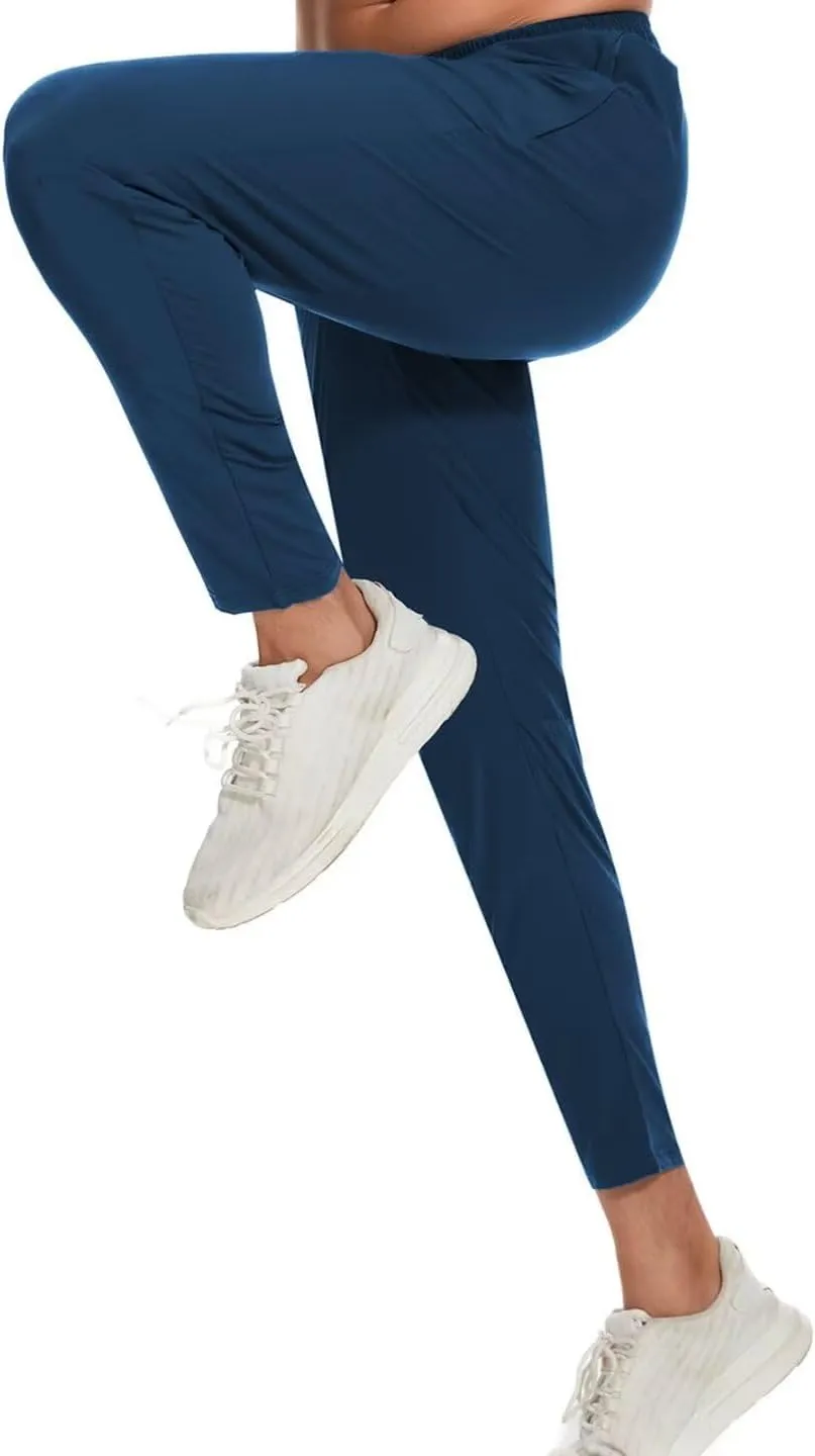 Pdbokew Men's Tapered Jogger Pants Lightweight Breathable Quick-Dry Pants