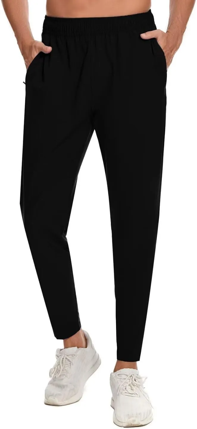 Pdbokew Men's Tapered Jogger Pants Lightweight Breathable Quick-Dry Pants