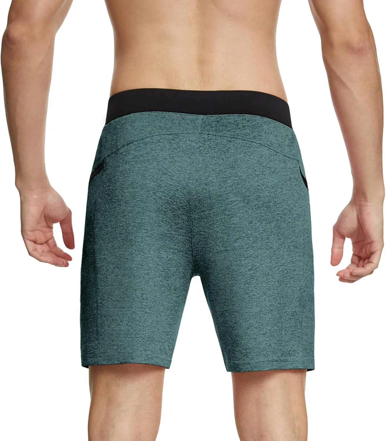 PEGENO Men's Quick Dry Training Workout Gym Shorts with Pockets