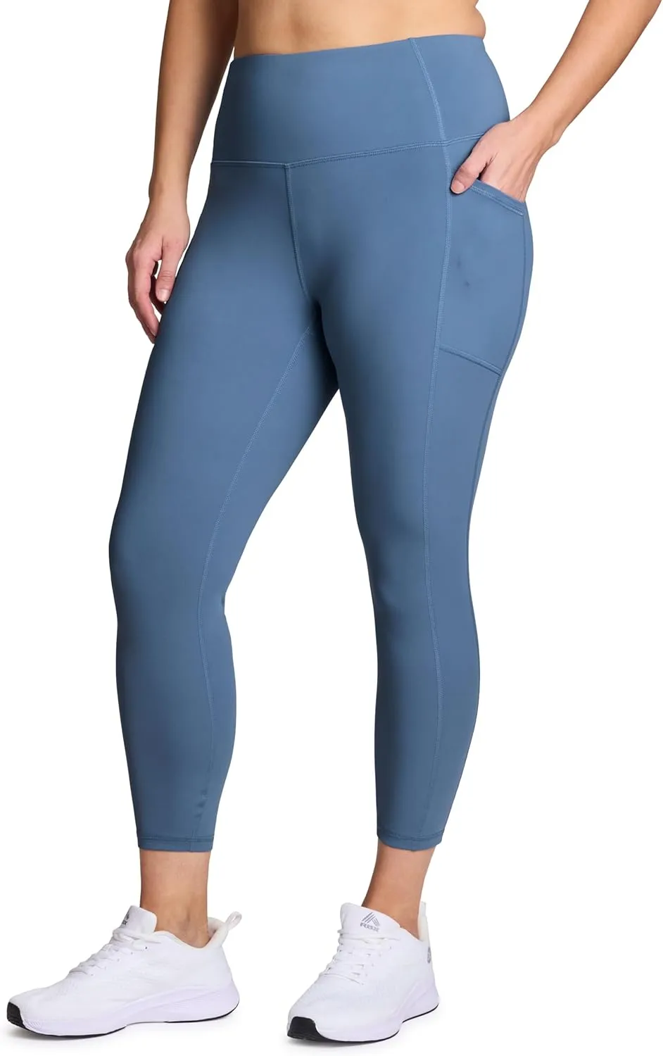 RBX Active Women's Plus Size Stretch Ankle/Full Length Workout Running Gym Yoga Leggings