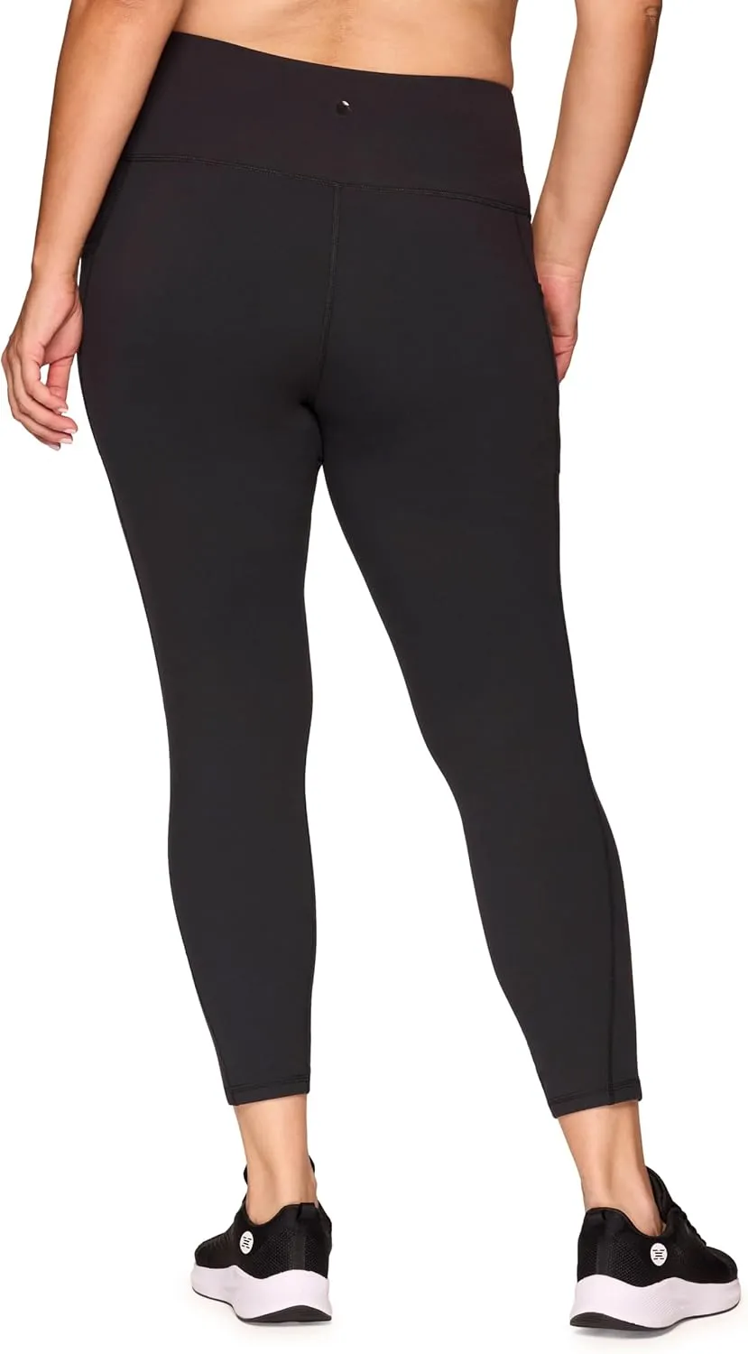 RBX Active Women's Plus Size Stretch Ankle/Full Length Workout Running Gym Yoga Leggings