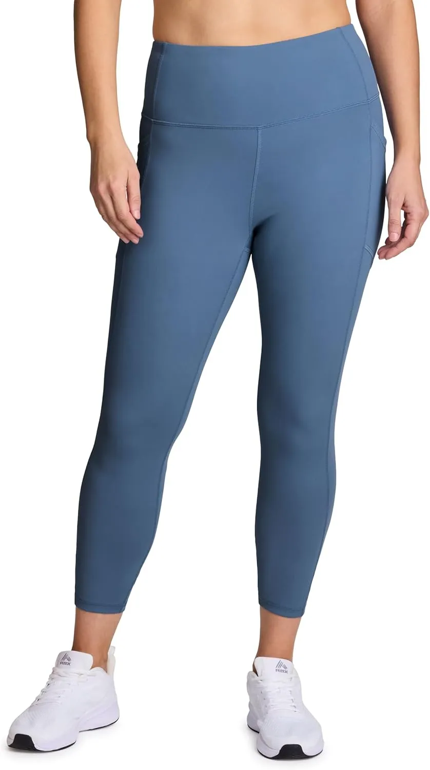 RBX Active Women's Plus Size Stretch Ankle/Full Length Workout Running Gym Yoga Leggings