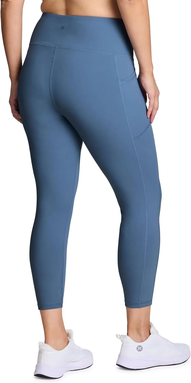 RBX Active Women's Plus Size Stretch Ankle/Full Length Workout Running Gym Yoga Leggings