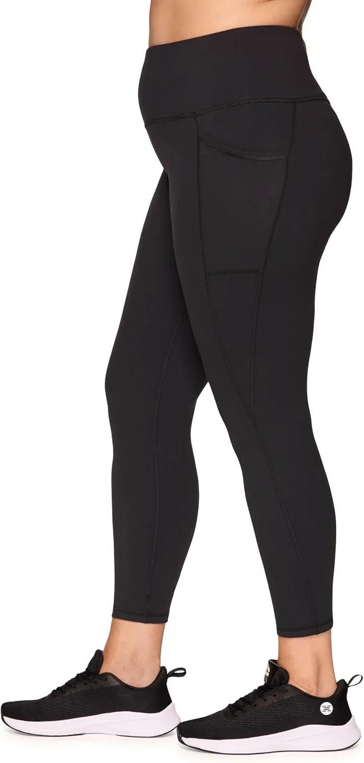 RBX Active Women's Plus Size Stretch Ankle/Full Length Workout Running Gym Yoga Leggings