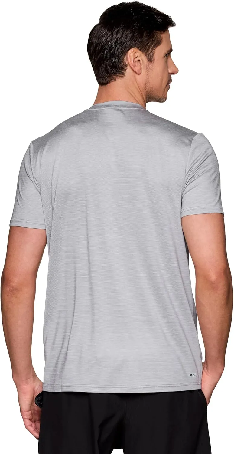 RBX Men's Workout T-Shirt, Breathable Lightweight Stretch Jersey Moisture Wicking Quick Dry Running Training Top