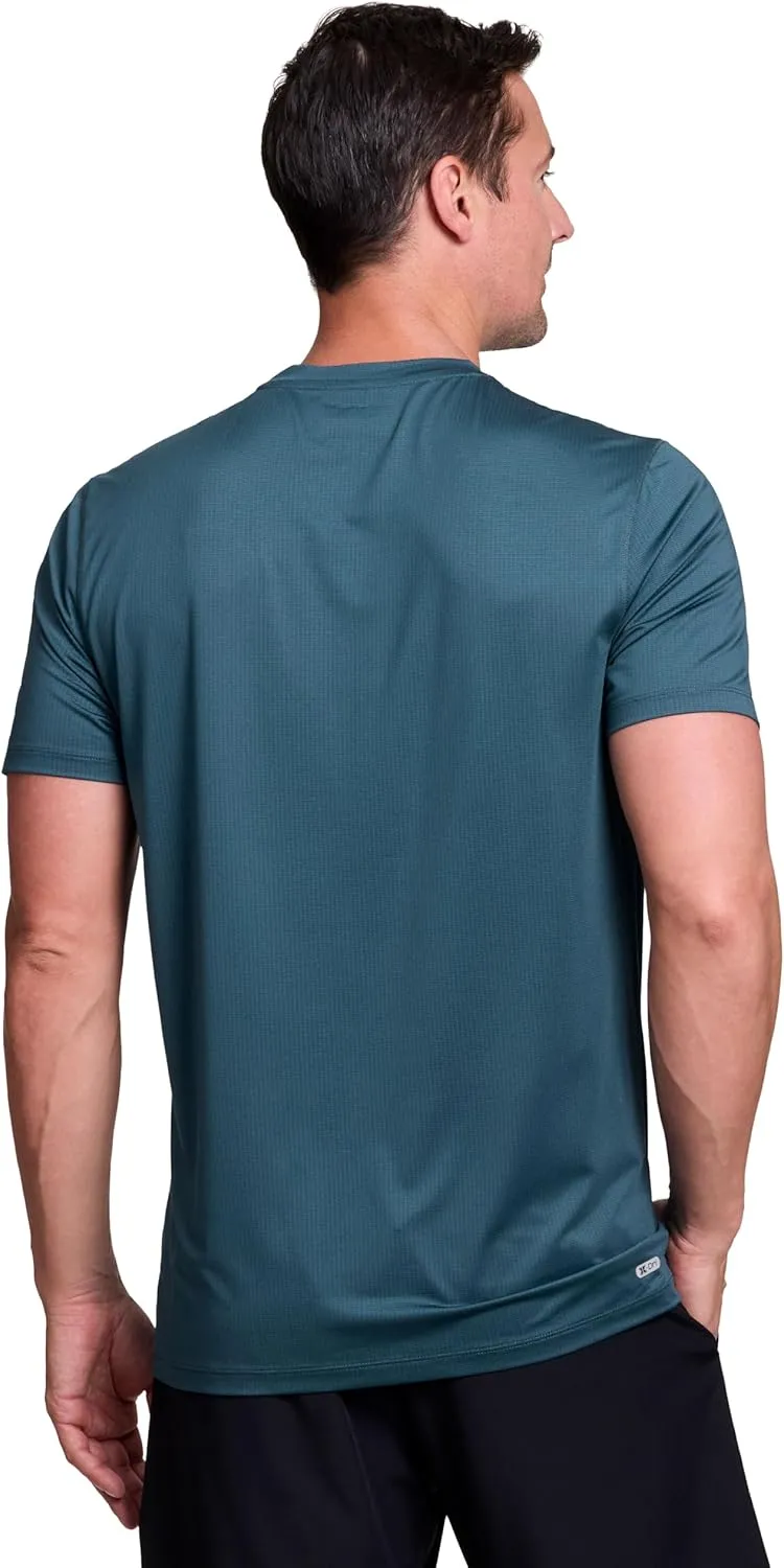 RBX Men's Workout T-Shirt, Breathable Lightweight Stretch Jersey Moisture Wicking Quick Dry Running Training Top
