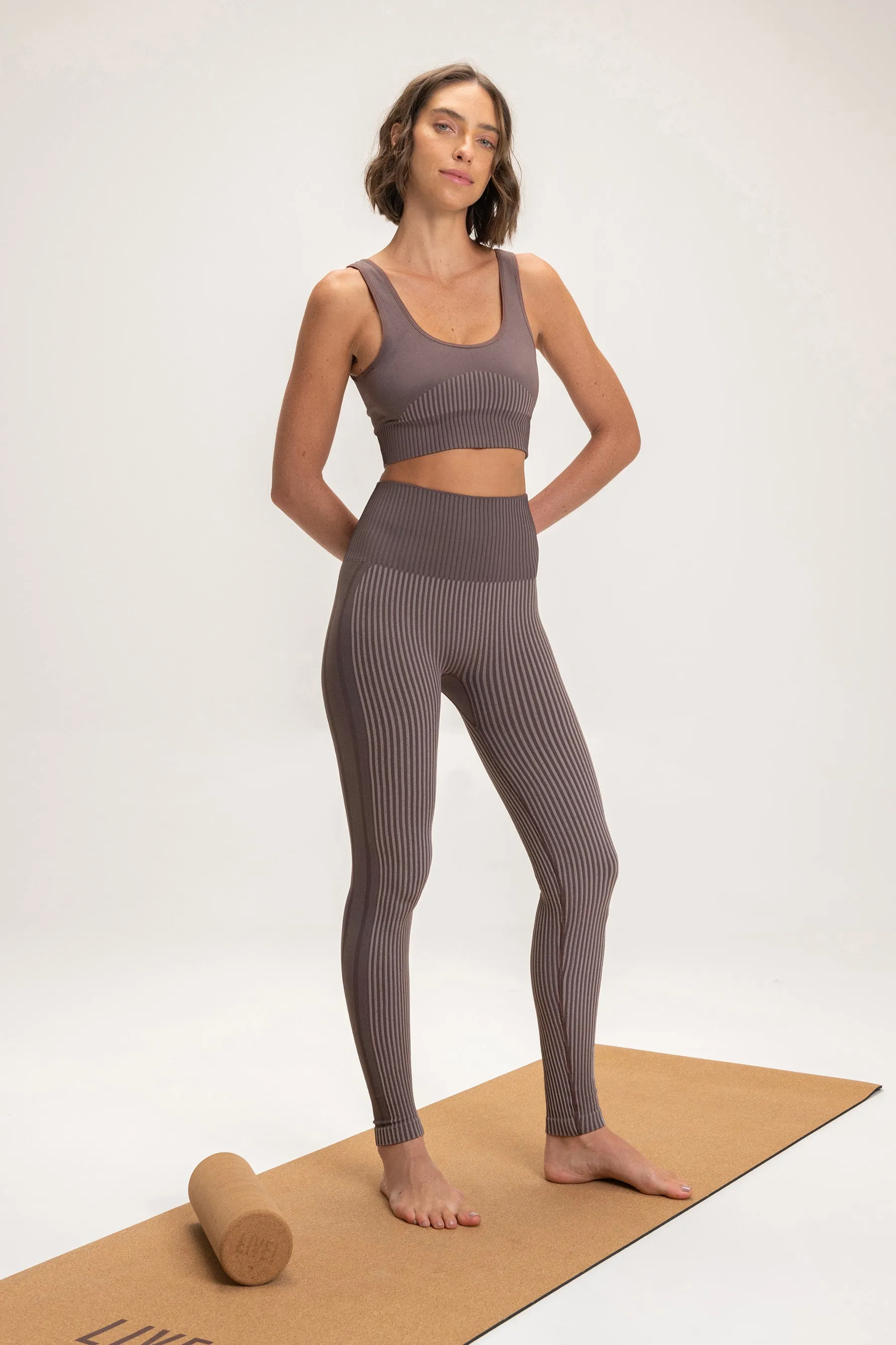 Rib Seamless Sports Bra