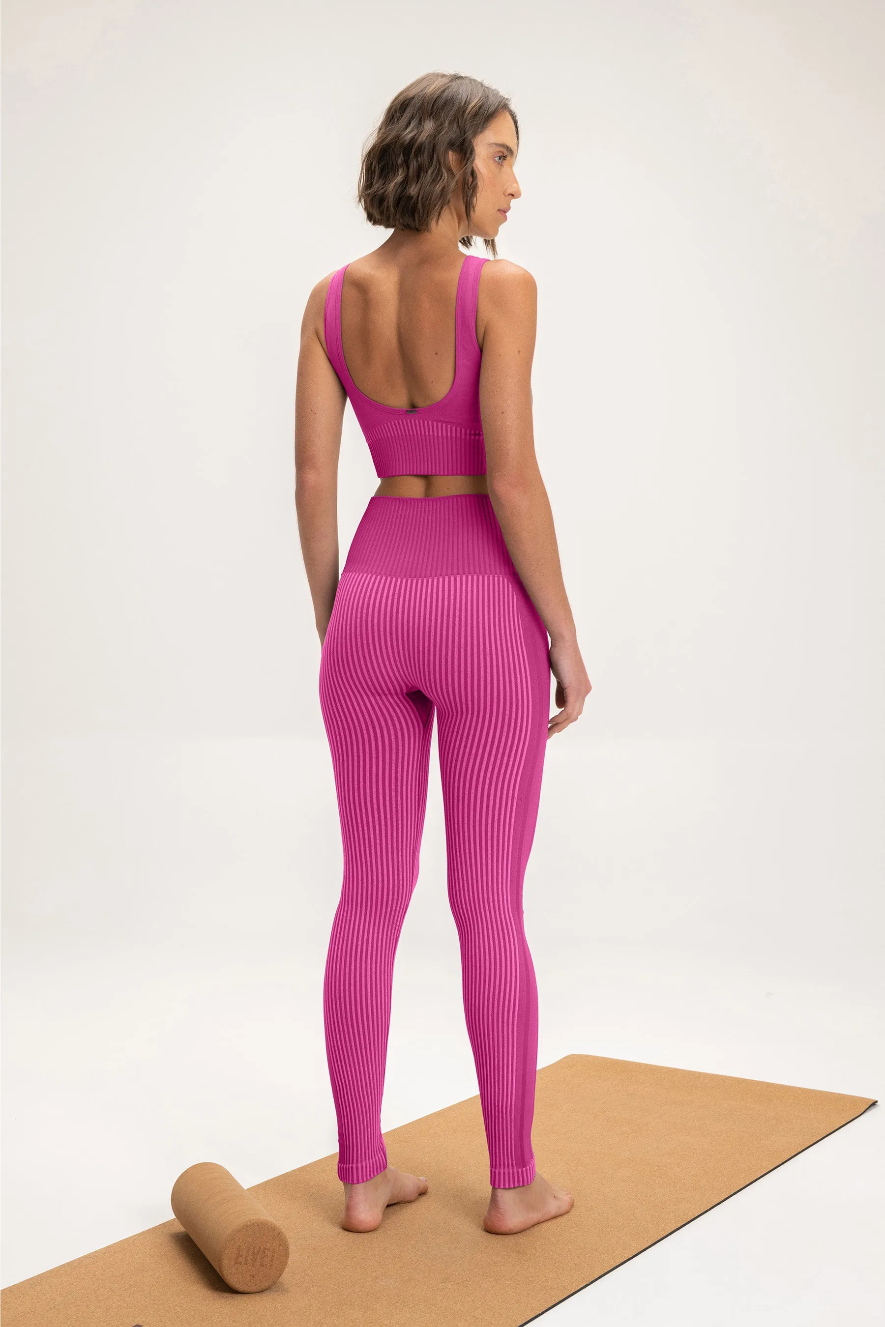 Rib Seamless Sports Bra