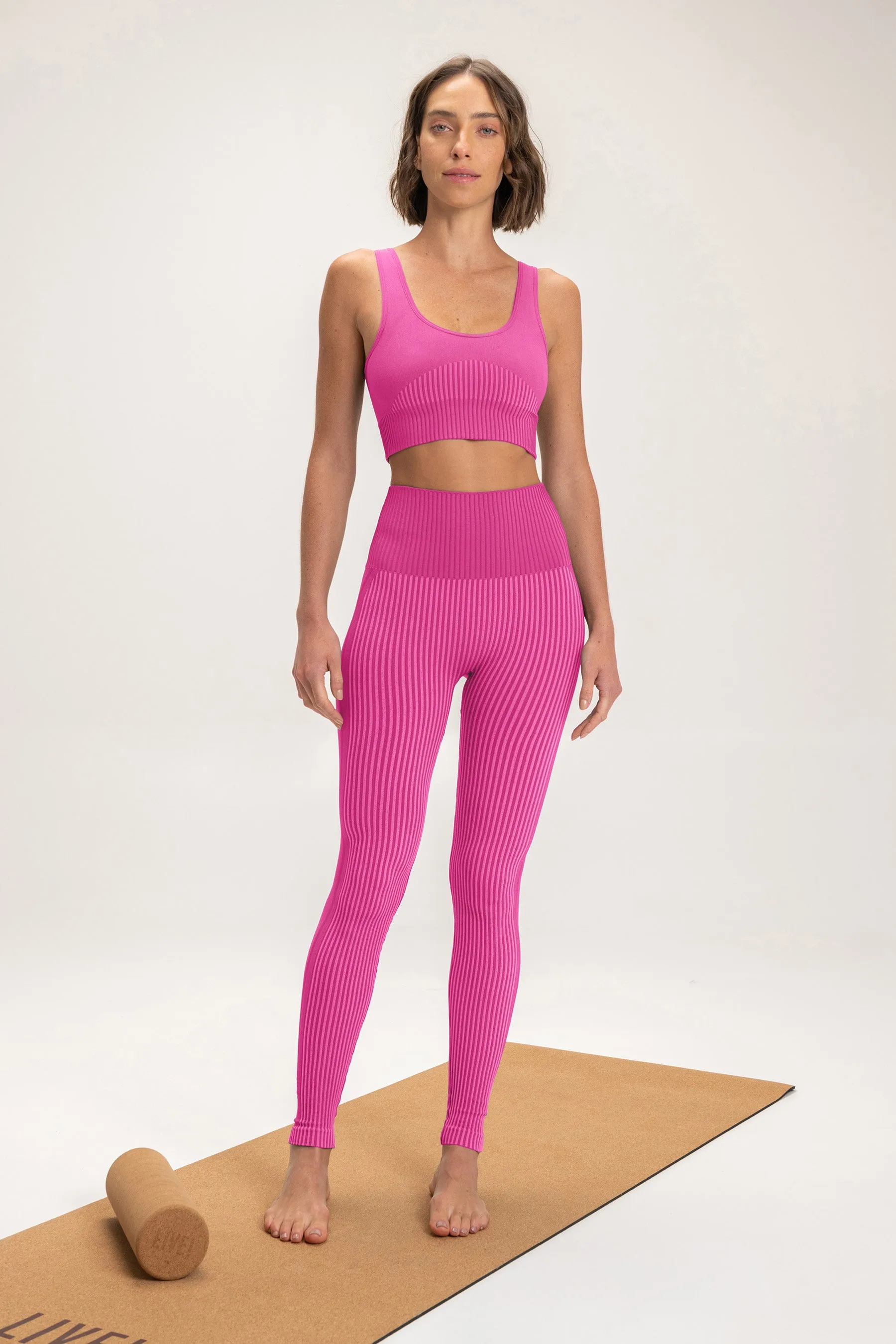 Rib Seamless Sports Bra