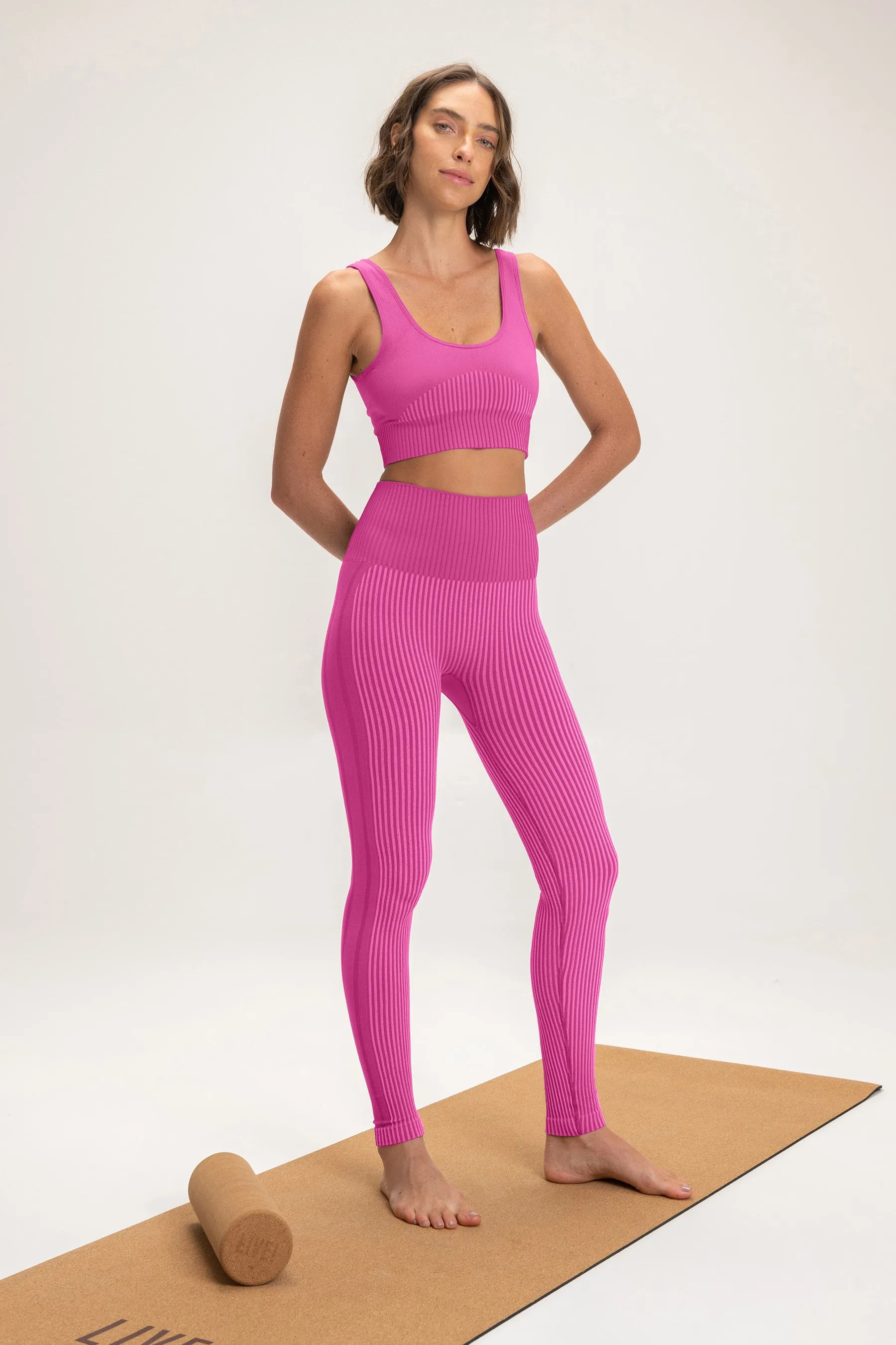 Rib Seamless Sports Bra