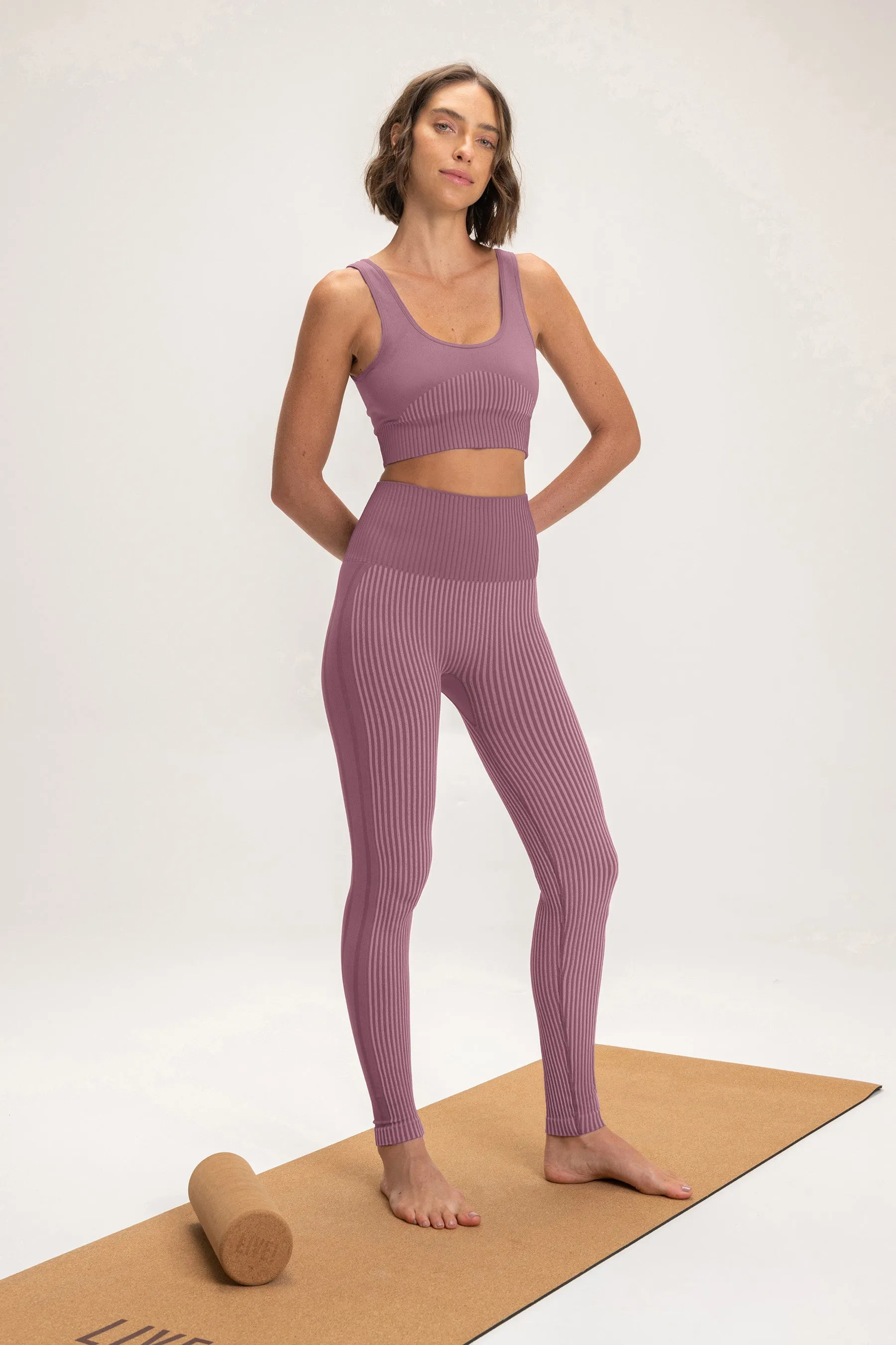Rib Seamless Sports Bra