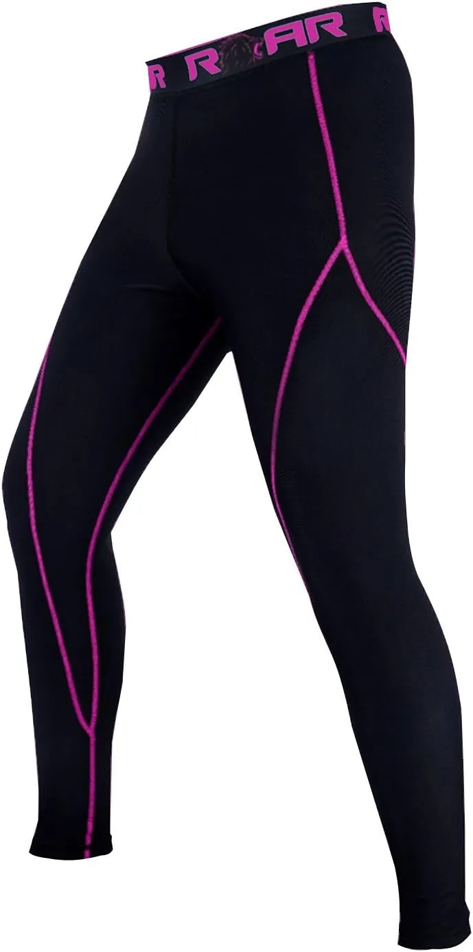 ROAR-INT Compression Pants Men MMA Leggings No-Gi Grappling Spats BJJ Pants Compression Tights Jiu Jitsu Spats