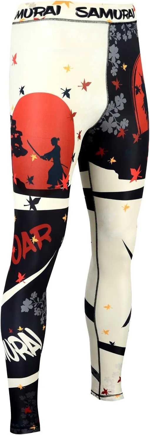 ROAR-INT Compression Pants Men MMA Leggings No-Gi Grappling Spats BJJ Pants Compression Tights Jiu Jitsu Spats