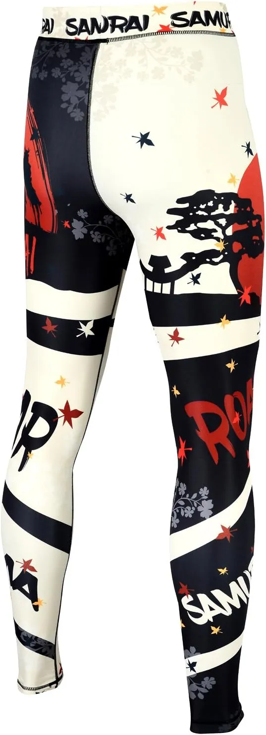 ROAR-INT Compression Pants Men MMA Leggings No-Gi Grappling Spats BJJ Pants Compression Tights Jiu Jitsu Spats