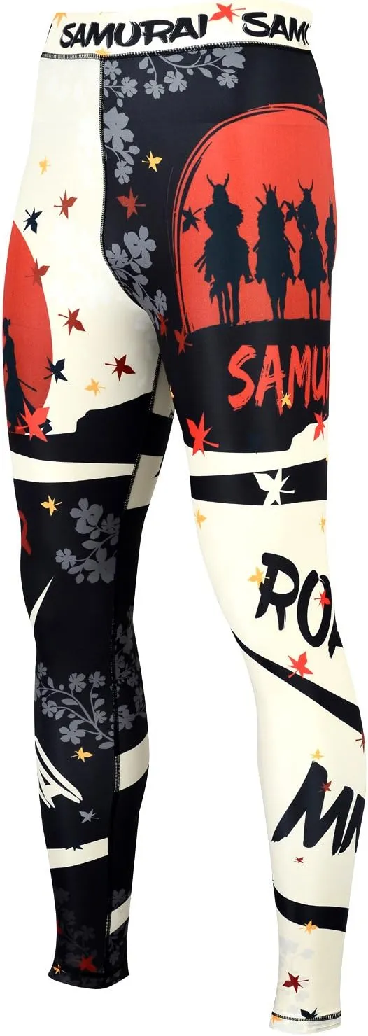 ROAR-INT Compression Pants Men MMA Leggings No-Gi Grappling Spats BJJ Pants Compression Tights Jiu Jitsu Spats